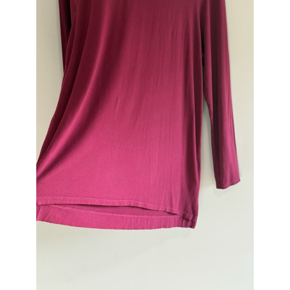 J Jill Wearever Collection Jersey Knit Tunic Top Scoop Neck Relaxed Stretch Lg - Picture 4 of 14